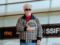 Pedro Almodovar attends the Photocall La Habitacion de al lado during the 72nd San Sebastian International Film Festival in San Sebastian, S...