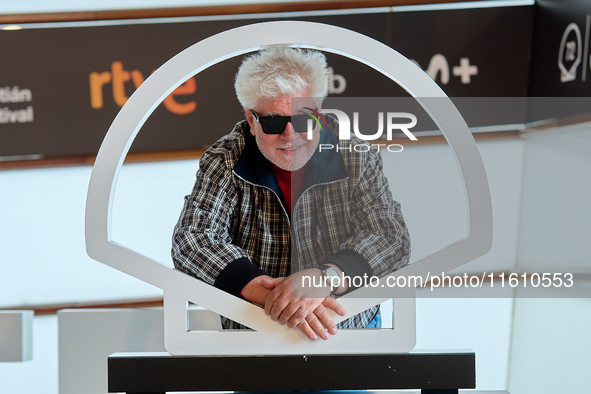 Pedro Almodovar attends the Photocall La Habitacion de al lado during the 72nd San Sebastian International Film Festival in San Sebastian, S...