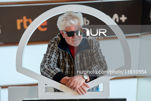 Pedro Almodovar attends the Photocall La Habitacion de al lado during the 72nd San Sebastian International Film Festival in San Sebastian, S...