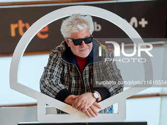 Pedro Almodovar attends the Photocall La Habitacion de al lado during the 72nd San Sebastian International Film Festival in San Sebastian, S...