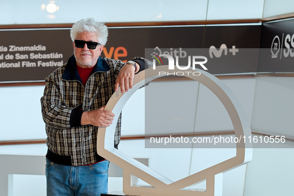 Pedro Almodovar attends the Photocall La Habitacion de al lado during the 72nd San Sebastian International Film Festival in San Sebastian, S...