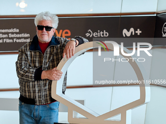 Pedro Almodovar attends the Photocall La Habitacion de al lado during the 72nd San Sebastian International Film Festival in San Sebastian, S...