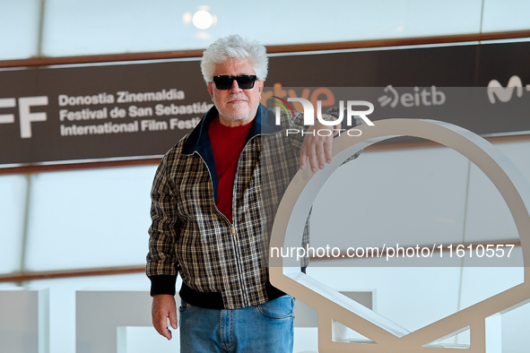 Pedro Almodovar attends the Photocall La Habitacion de al lado during the 72nd San Sebastian International Film Festival in San Sebastian, S...