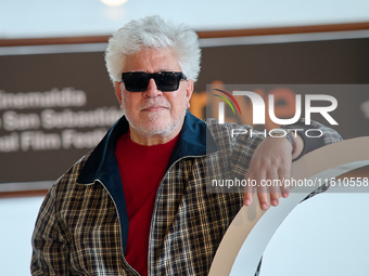 Pedro Almodovar attends the Photocall La Habitacion de al lado during the 72nd San Sebastian International Film Festival in San Sebastian, S...