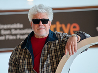 Pedro Almodovar attends the Photocall La Habitacion de al lado during the 72nd San Sebastian International Film Festival in San Sebastian, S...