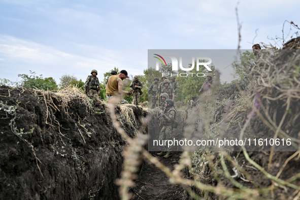 Servicemen of the 65th Separate Mechanized Brigade of the Armed Forces of Ukraine undergo combat cohesion in Ukraine, on September 12, 2024....