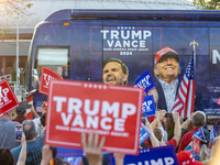 Trump Team bus in Waukesha, Wisconsin, on September 25, 2024. (