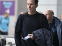 Manchester City W.F.C. manager Gareth Taylor arrives at the Joie Stadium during the UEFA Women's Champions League Second Round 2nd Leg match...