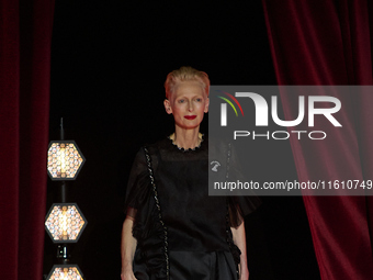 Tilda Swinton attends the Donostia Award for La Habitacion de al lado during the 72nd San Sebastian International Film Festival in San Sebas...