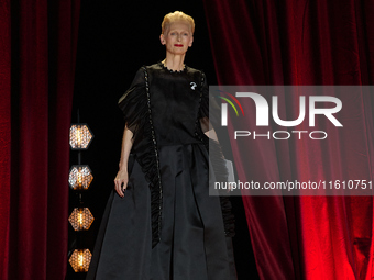 Tilda Swinton attends the Donostia Award for La Habitacion de al lado during the 72nd San Sebastian International Film Festival in San Sebas...