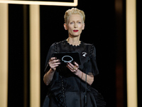 Tilda Swinton attends the Donostia Award for La Habitacion de al lado during the 72nd San Sebastian International Film Festival in San Sebas...