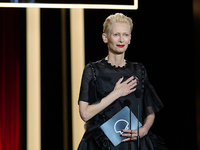 Tilda Swinton attends the Donostia Award for La Habitacion de al lado during the 72nd San Sebastian International Film Festival in San Sebas...