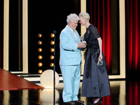 Pedro Almodovar attends the Donostia Award for La Habitacion de al lado during the 72nd San Sebastian International Film Festival in San Seb...