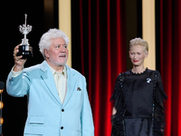 Pedro Almodovar attends the Donostia Award for La Habitacion de al lado during the 72nd San Sebastian International Film Festival in San Seb...