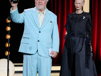 Pedro Almodovar attends the Donostia Award for La Habitacion de al lado during the 72nd San Sebastian International Film Festival in San Seb...