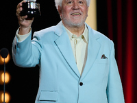 Pedro Almodovar attends the Donostia Award for La Habitacion de al lado during the 72nd San Sebastian International Film Festival in San Seb...