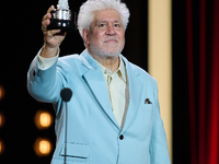 Pedro Almodovar attends the Donostia Award for La Habitacion de al lado during the 72nd San Sebastian International Film Festival in San Seb...