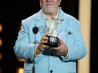 Pedro Almodovar attends the Donostia Award for La Habitacion de al lado during the 72nd San Sebastian International Film Festival in San Seb...