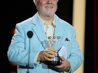 Pedro Almodovar attends the Donostia Award for La Habitacion de al lado during the 72nd San Sebastian International Film Festival in San Seb...