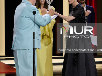 Pedro Almodovar attends the Donostia Award for La Habitacion de al lado during the 72nd San Sebastian International Film Festival in San Seb...