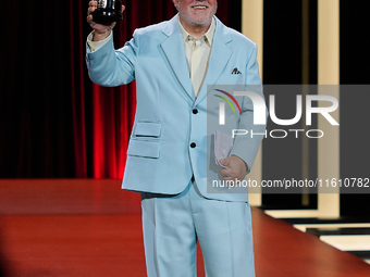 Pedro Almodovar attends the Donostia Award for La Habitacion de al lado during the 72nd San Sebastian International Film Festival in San Seb...