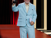 Pedro Almodovar attends the Donostia Award for La Habitacion de al lado during the 72nd San Sebastian International Film Festival in San Seb...