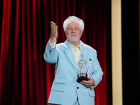 Pedro Almodovar attends the Donostia Award for La Habitacion de al lado during the 72nd San Sebastian International Film Festival in San Seb...