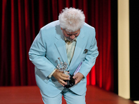 Pedro Almodovar attends the Donostia Award for La Habitacion de al lado during the 72nd San Sebastian International Film Festival in San Seb...