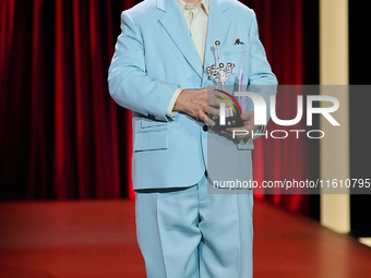 Pedro Almodovar attends the Donostia Award for La Habitacion de al lado during the 72nd San Sebastian International Film Festival in San Seb...