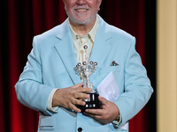 Pedro Almodovar attends the Donostia Award for La Habitacion de al lado during the 72nd San Sebastian International Film Festival in San Seb...