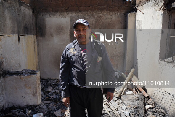 Aftermath of a forest fire in Quito, Ecuador, on September 26, 2024. The fire originated in the forest near Av. Simon Bolivar, close to the...