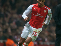 Alex Oxlade-Chamberlain of Arsenal is in action during the UEFA Champions League Group D soccer match between Arsenal and Borussia Dortmund...