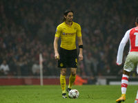 Neven Subotic of Borussia Dortmund is in action during the UEFA Champions League Group D soccer match between Arsenal and Borussia Dortmund...