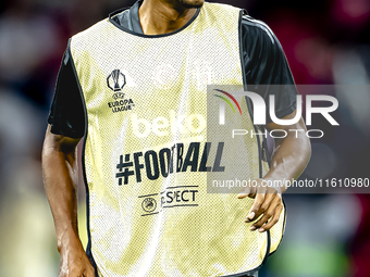 Besiktas JK defender Felix Uduokhai during the match between Ajax and Besiktas at the Johan Cruijff ArenA for the UEFA Europa League - Leagu...