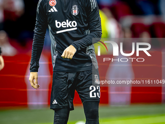 Besiktas JK midfielder Ernest Muci plays during the match between Ajax and Besiktas at the Johan Cruijff ArenA for the UEFA Europa League -...