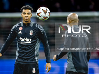 Besiktas JK midfielder Cher Ndour plays during the match between Ajax and Besiktas at the Johan Cruijff ArenA for the UEFA Europa League - L...