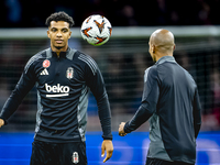 Besiktas JK midfielder Cher Ndour plays during the match between Ajax and Besiktas at the Johan Cruijff ArenA for the UEFA Europa League - L...