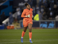 Khiara Keating #35 (GK) of Manchester City W.F.C. during the UEFA Women's Champions League Second Round 2nd Leg match between Manchester Cit...