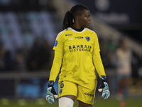 Chiamaka Nnadozie #16 (GK) of Paris FC during the UEFA Women's Champions League Second Round 2nd Leg match between Manchester City and Paris...