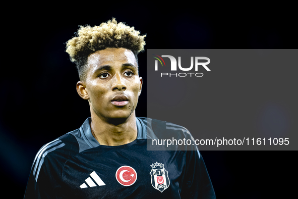 Besiktas JK midfielder Gedson Fernandes plays during the match between Ajax and Besiktas at the Johan Cruijff ArenA for the UEFA Europa Leag...