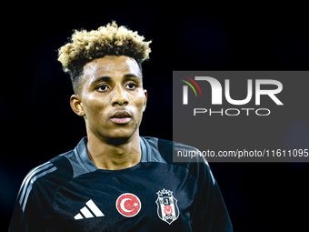 Besiktas JK midfielder Gedson Fernandes plays during the match between Ajax and Besiktas at the Johan Cruijff ArenA for the UEFA Europa Leag...