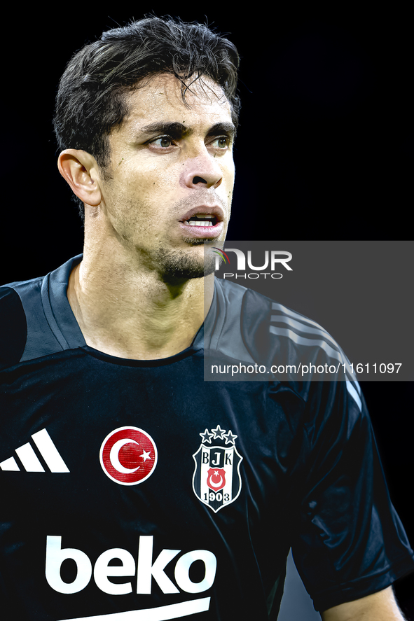 Besiktas JK defender Gabriel plays during the match between Ajax and Besiktas at the Johan Cruijff ArenA for the UEFA Europa League - League...