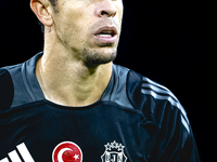 Besiktas JK defender Gabriel plays during the match between Ajax and Besiktas at the Johan Cruijff ArenA for the UEFA Europa League - League...