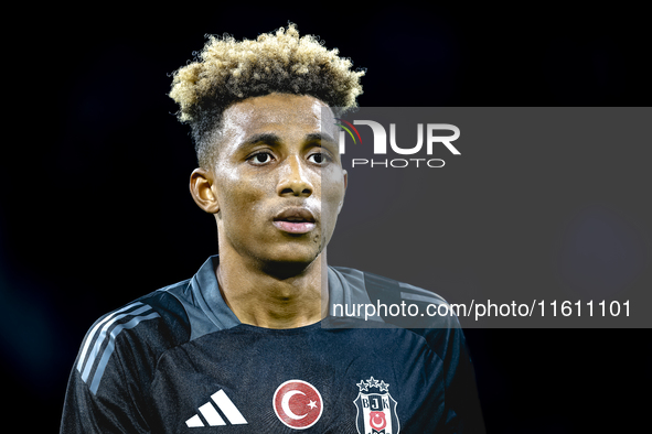 Besiktas JK midfielder Gedson Fernandes plays during the match between Ajax and Besiktas at the Johan Cruijff ArenA for the UEFA Europa Leag...