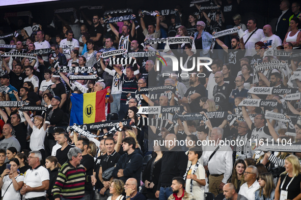 Supporters during BKTEuroCup, regular season Round 1: U BT Cluj-Napoca vs. Cedevita Olimpija Ljubljana, in BT Arena, Cluj-Napoca, on Septemb...