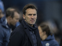 Manchester City W.F.C. manager Gareth Taylor during the UEFA Women's Champions League Second Round 2nd Leg match between Manchester City and...