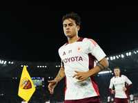 Paulo Dybala second striker of Roma and Argentina during the warm-up before the UEFA Europa League 2024/25 League Phase MD1 match between AS...