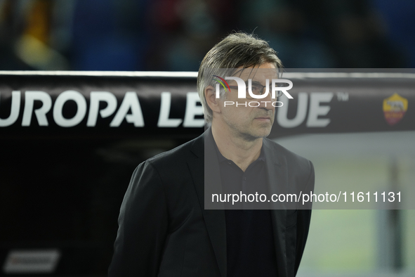 Ivan Juric head coach of Roma during the UEFA Europa League 2024/25 League Phase MD1 match between AS Roma and Athletic Club at Stadio Olimp...