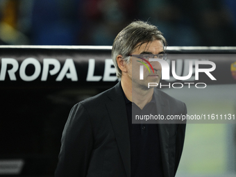 Ivan Juric head coach of Roma during the UEFA Europa League 2024/25 League Phase MD1 match between AS Roma and Athletic Club at Stadio Olimp...