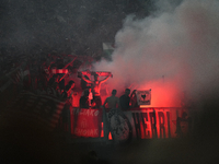 Athletic supporters during the UEFA Europa League 2024/25 League Phase MD1 match between AS Roma and Athletic Club at Stadio Olimpico on Sep...